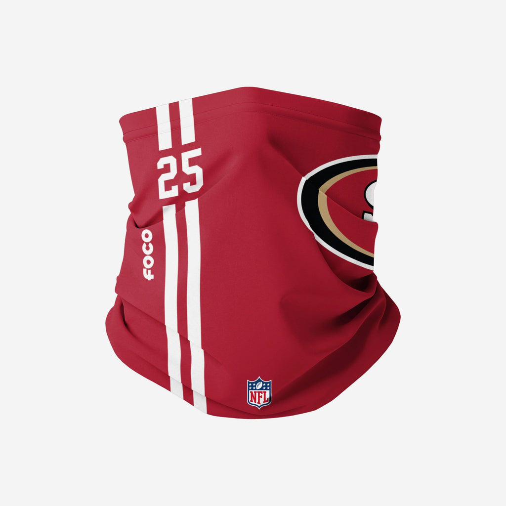 Richard Sherman San Francisco 49ers On-Field Sideline Logo Gaiter Scarf FOCO - FOCO.com