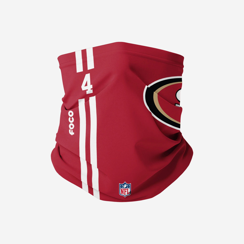 Nick Mullens San Francisco 49ers On-Field Sideline Logo Gaiter Scarf FOCO - FOCO.com