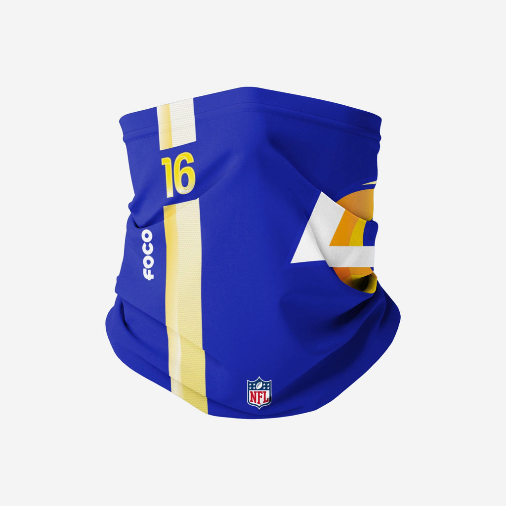 Jared Goff Los Angeles Rams On-Field Sideline Logo Gaiter Scarf FOCO - FOCO.com