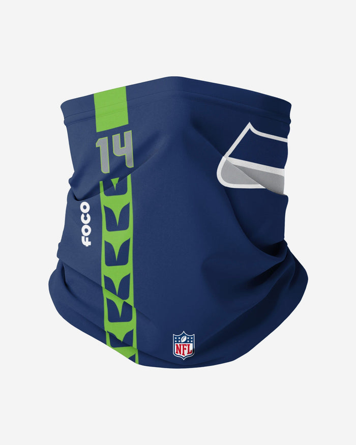 DK Metcalf Seattle Seahawks On-Field Sideline Logo Gaiter Scarf FOCO - FOCO.com