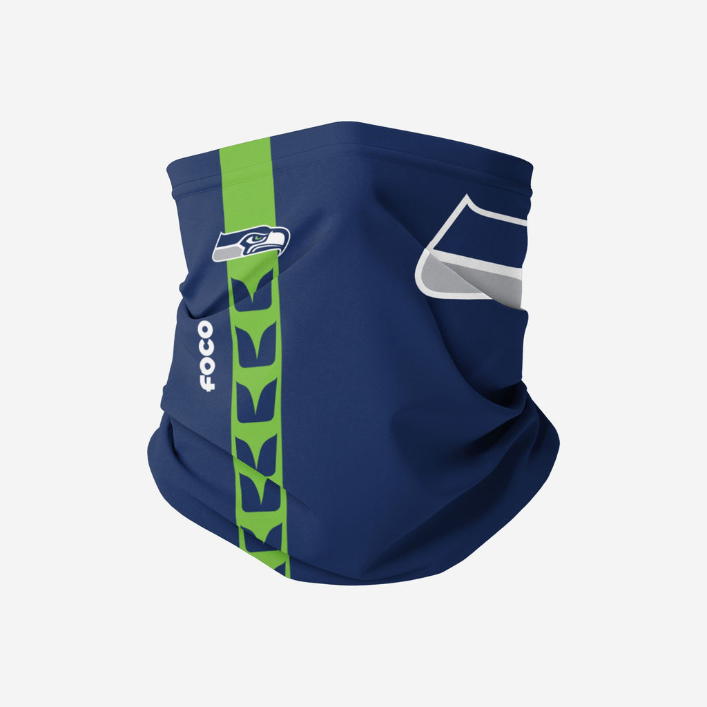 Seattle Seahawks On-Field Sideline Logo Gaiter Scarf FOCO Adult - FOCO.com