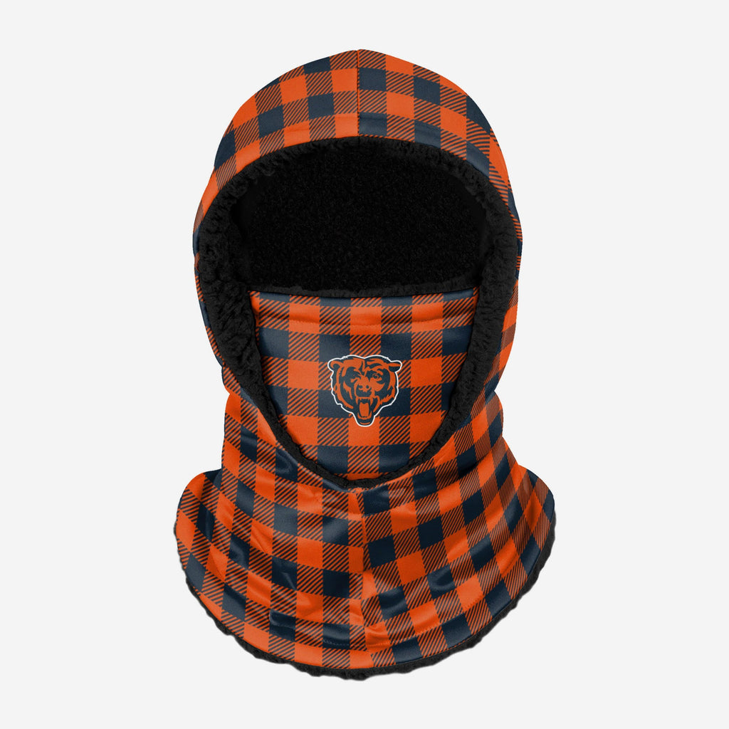 Chicago Bears Plaid Hooded Gaiter FOCO - FOCO.com