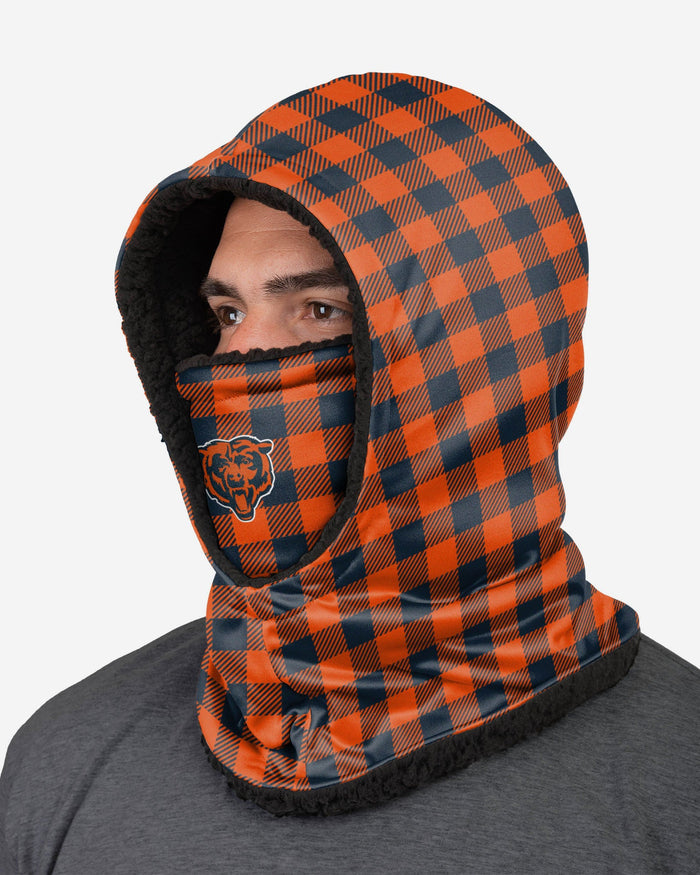 Chicago Bears Plaid Hooded Gaiter FOCO - FOCO.com