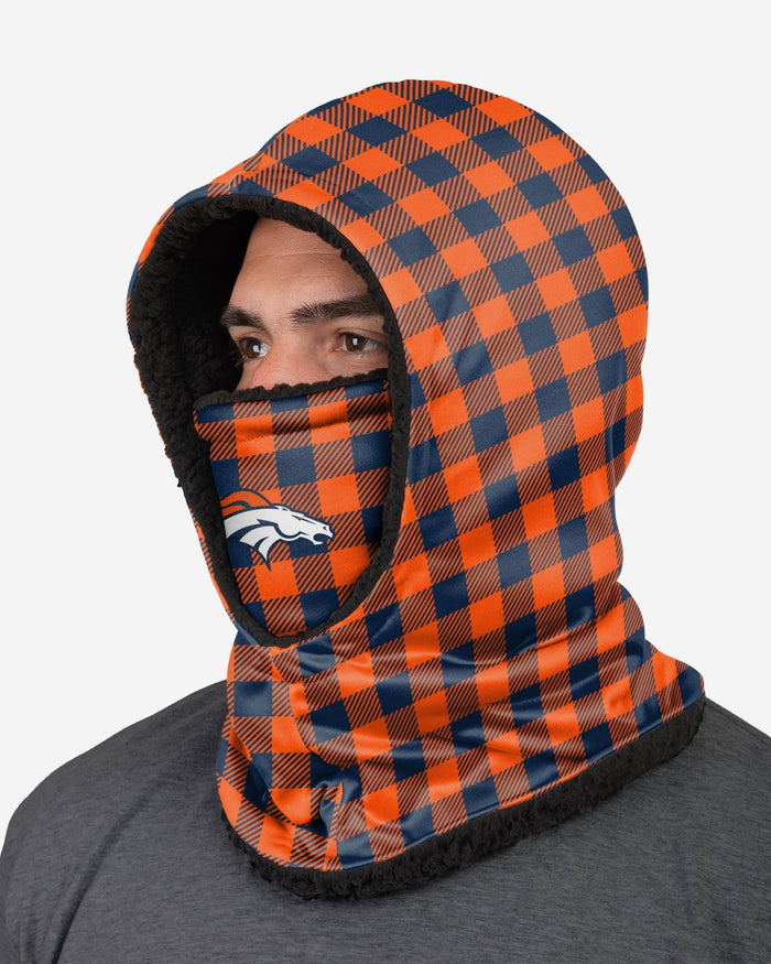 Denver Broncos Plaid Hooded Gaiter FOCO - FOCO.com