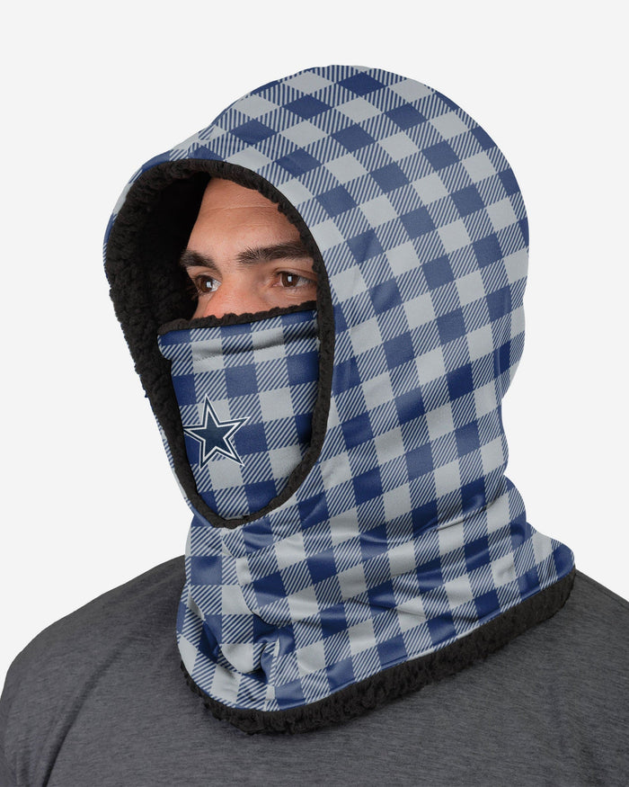 Dallas Cowboys Plaid Hooded Gaiter FOCO - FOCO.com