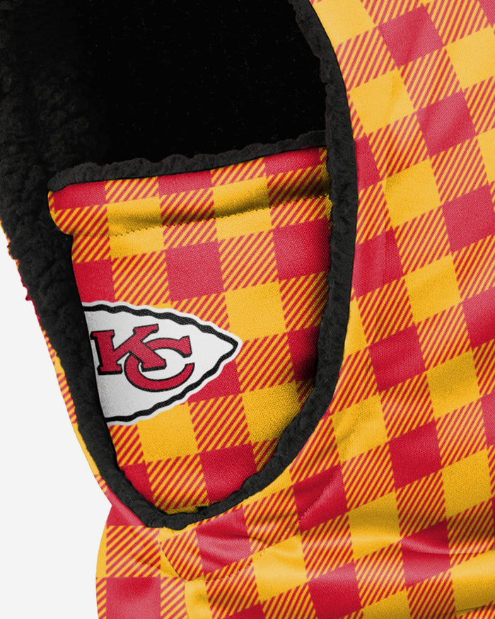 Kansas City Chiefs Plaid Hooded Gaiter FOCO - FOCO.com