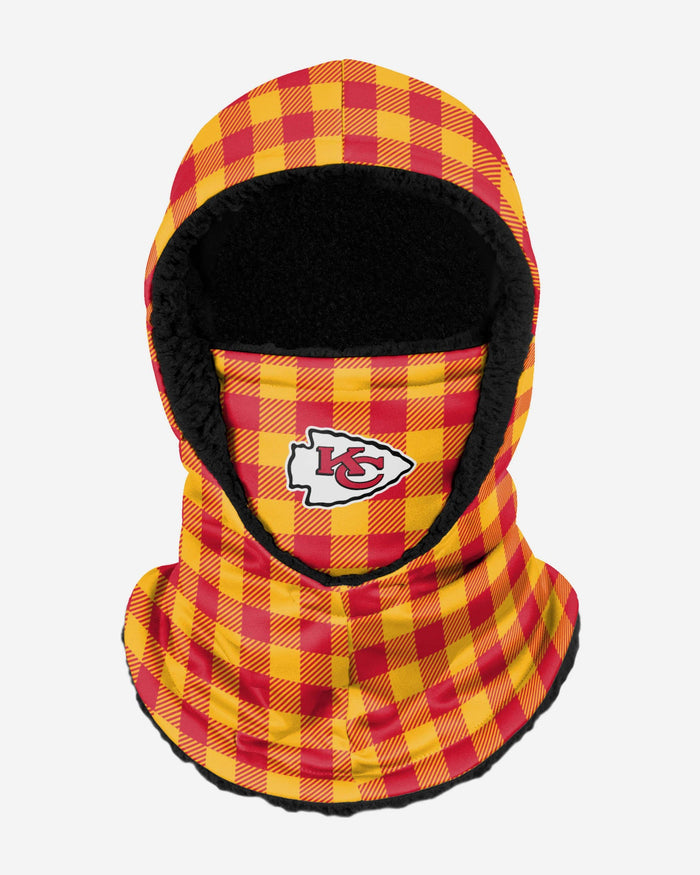 Kansas City Chiefs Plaid Hooded Gaiter FOCO - FOCO.com