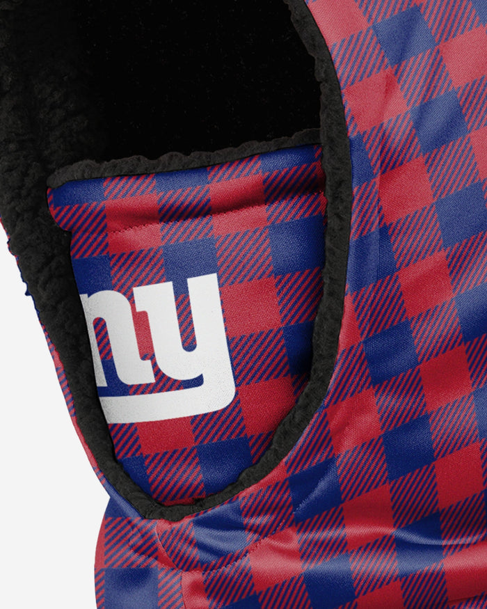 New York Giants Plaid Hooded Gaiter FOCO - FOCO.com