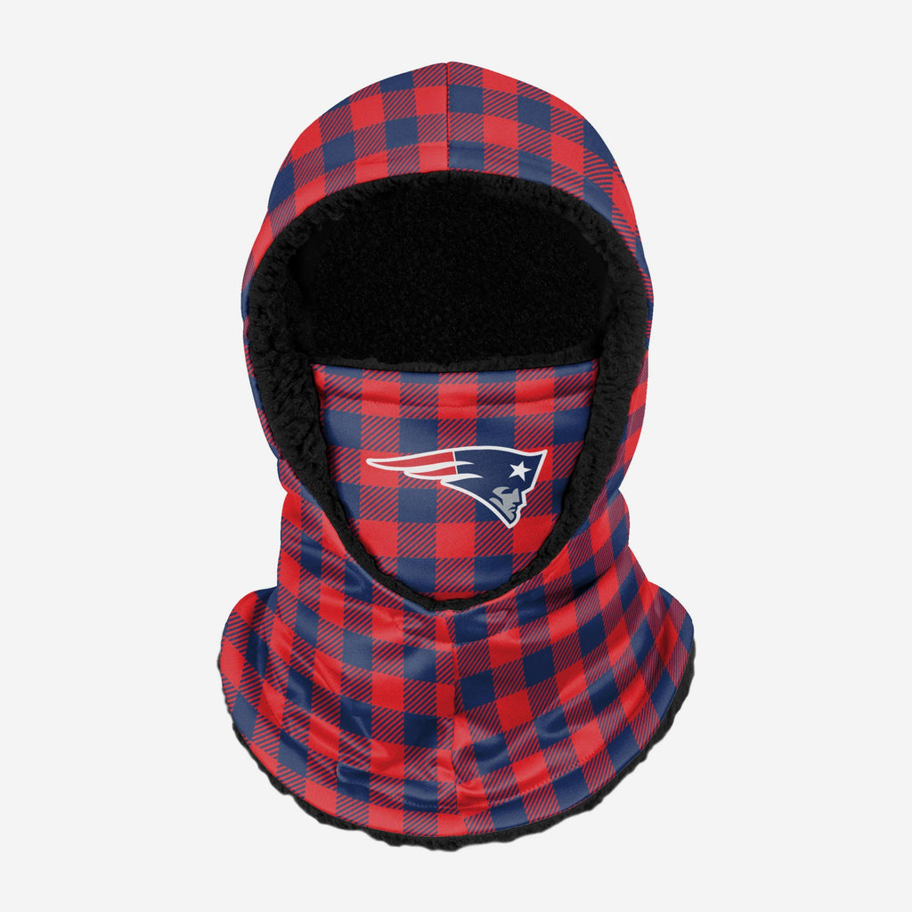 New England Patriots Plaid Hooded Gaiter FOCO - FOCO.com