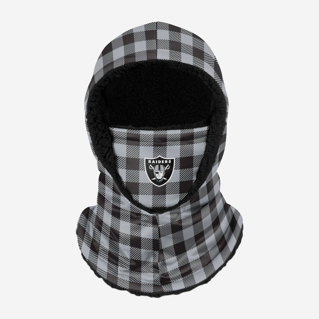 Las Vegas Raiders Plaid Hooded Gaiter FOCO - FOCO.com