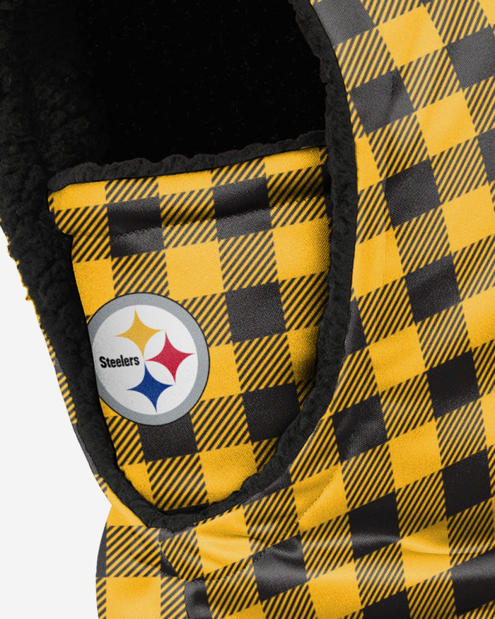 Pittsburgh Steelers Plaid Hooded Gaiter FOCO - FOCO.com