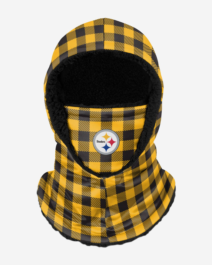 Pittsburgh Steelers Plaid Hooded Gaiter FOCO - FOCO.com