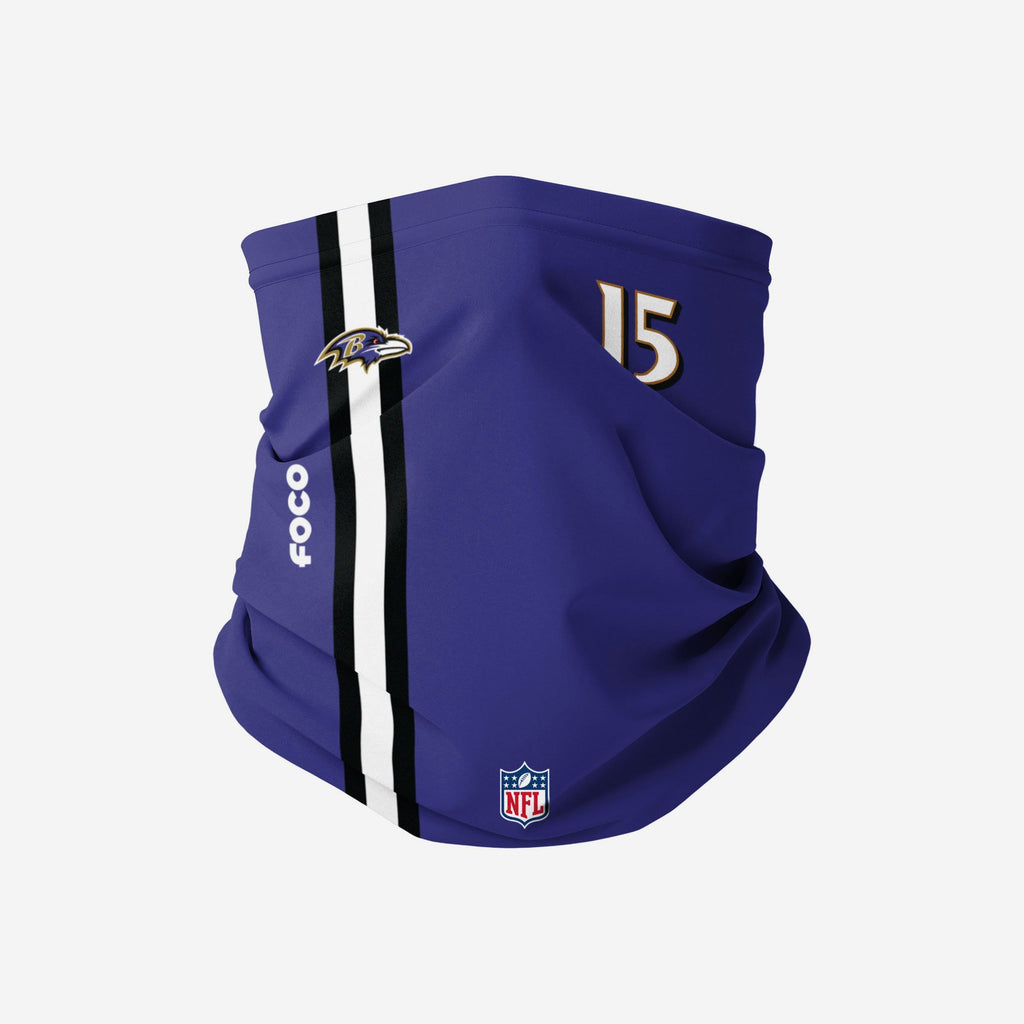 Marquise Brown Baltimore Ravens On-Field Sideline Gaiter Scarf FOCO - FOCO.com