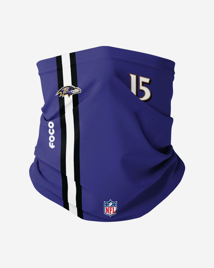 Marquise Brown Baltimore Ravens On-Field Sideline Gaiter Scarf FOCO - FOCO.com