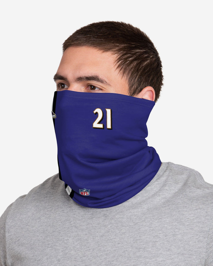 Mark Ingram Jr Baltimore Ravens On-Field Sideline Gaiter Scarf FOCO - FOCO.com