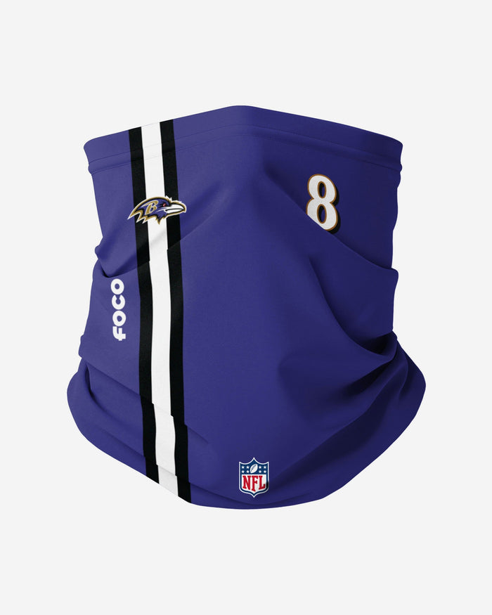 Lamar Jackson Baltimore Ravens On-Field Sideline Gaiter Scarf FOCO - FOCO.com