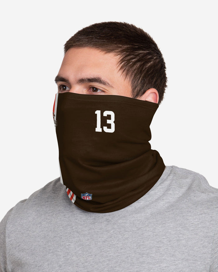 Odell Beckham Jr Cleveland Browns On-Field Sideline Gaiter Scarf FOCO - FOCO.com