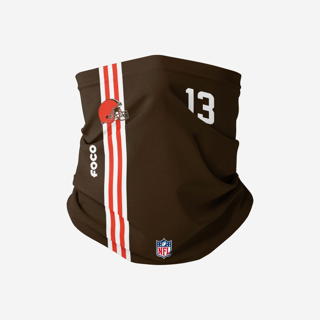 Odell Beckham Jr Cleveland Browns On-Field Sideline Gaiter Scarf FOCO - FOCO.com