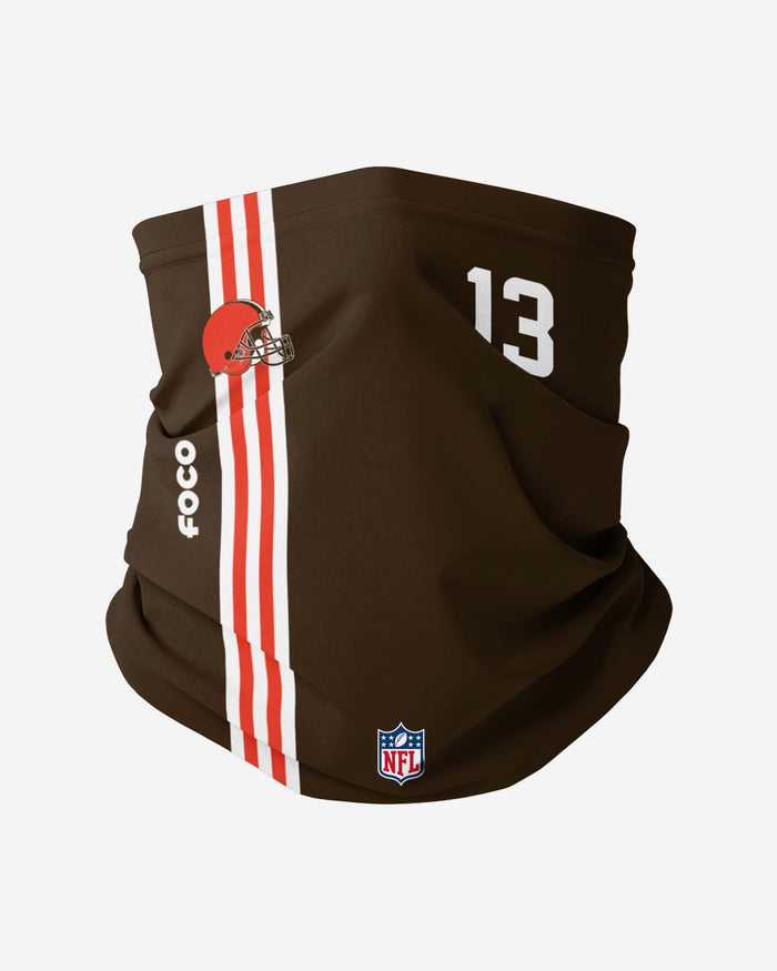 Odell Beckham Jr Cleveland Browns On-Field Sideline Gaiter Scarf FOCO - FOCO.com