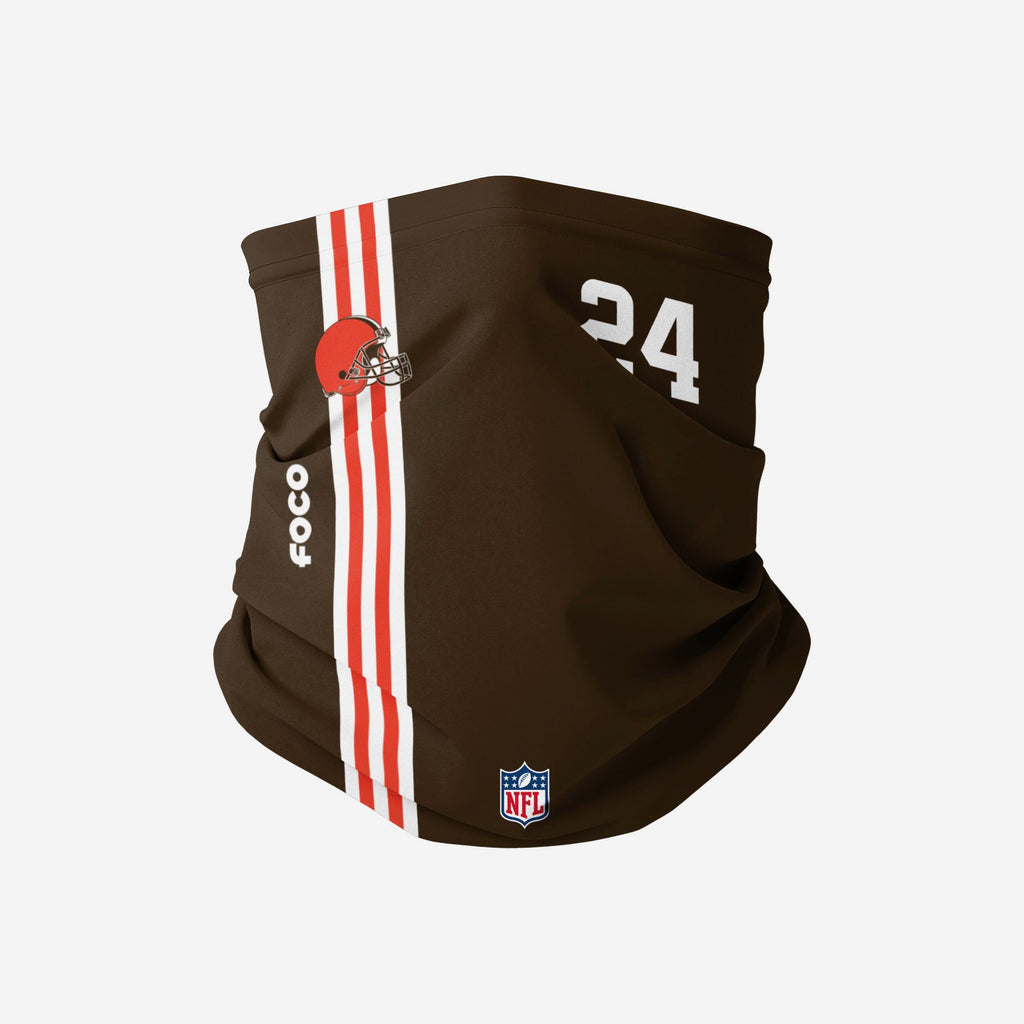 Nick Chubb Cleveland Browns On-Field Sideline Gaiter Scarf FOCO - FOCO.com