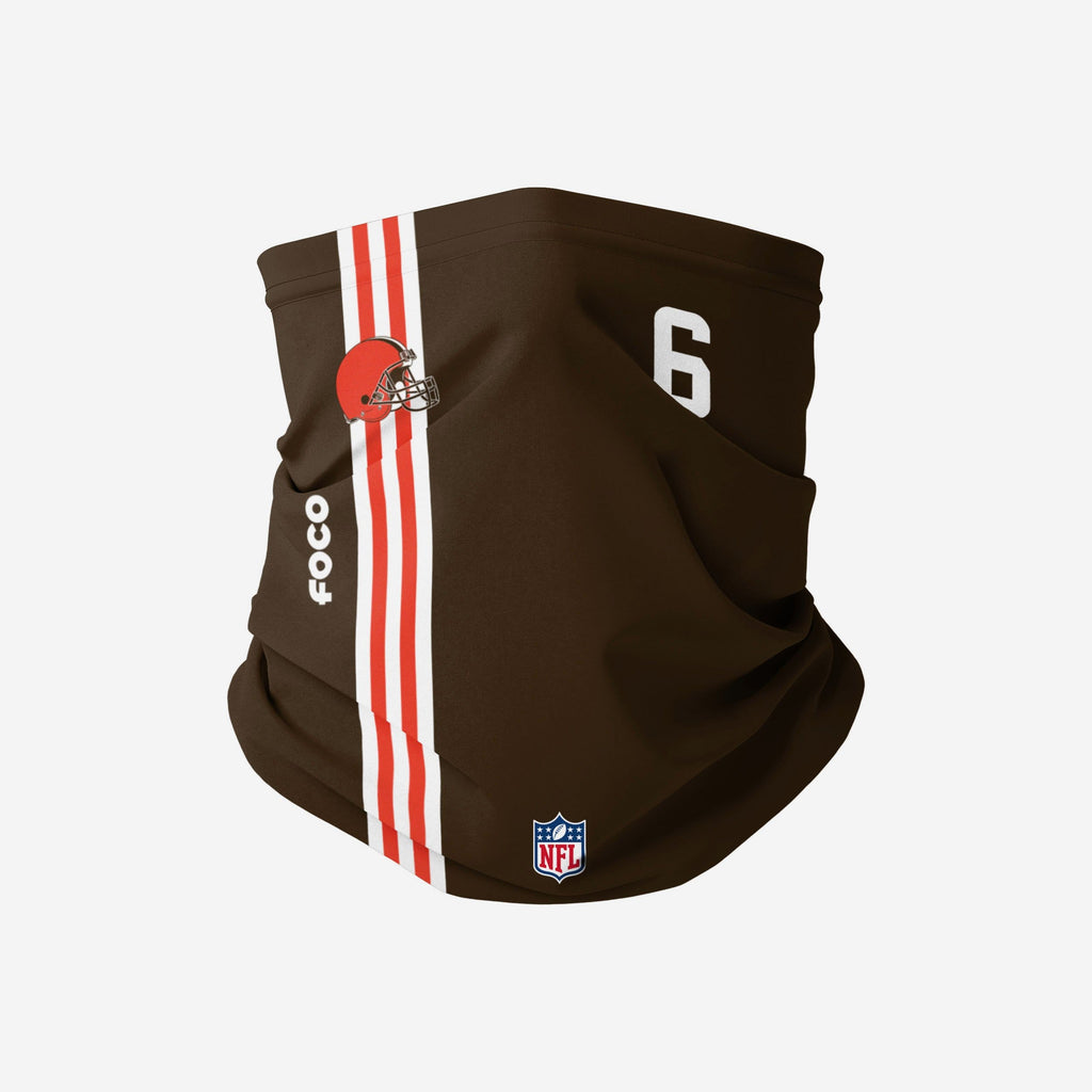 Baker Mayfield Cleveland Browns On-Field Sideline Gaiter Scarf FOCO - FOCO.com