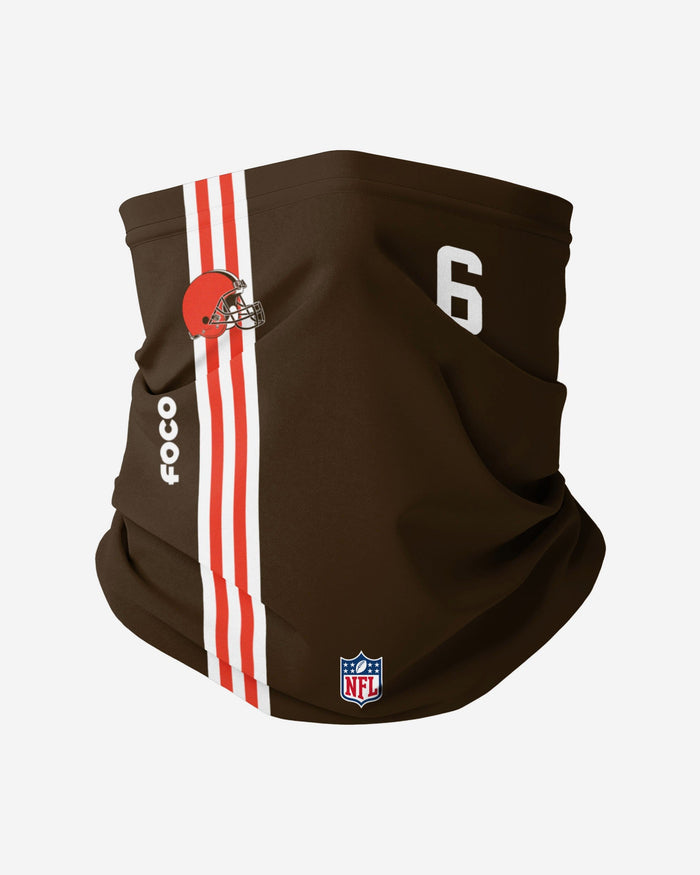 Baker Mayfield Cleveland Browns On-Field Sideline Gaiter Scarf FOCO - FOCO.com