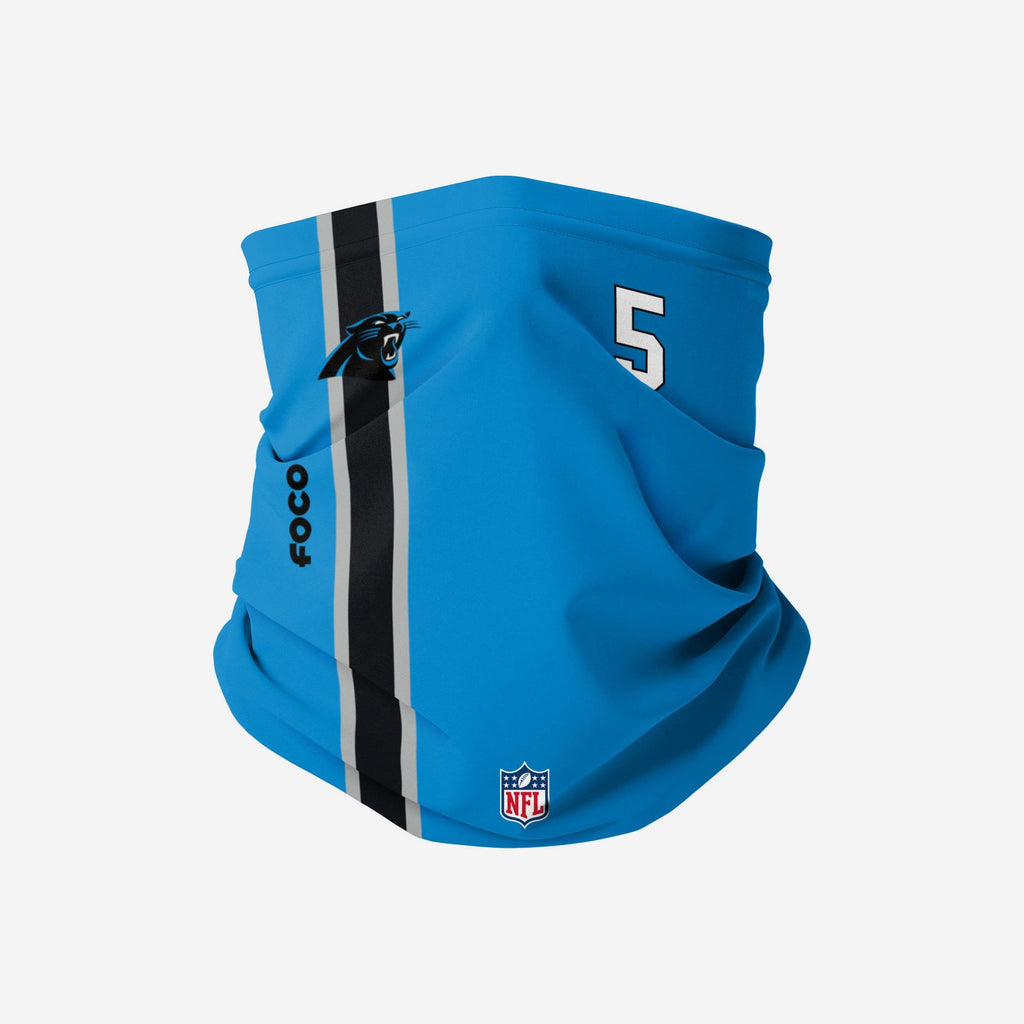 Teddy Bridgewater Carolina Panthers On-Field Sideline Gaiter Scarf FOCO - FOCO.com