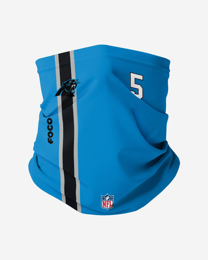 Teddy Bridgewater Carolina Panthers On-Field Sideline Gaiter Scarf FOCO - FOCO.com