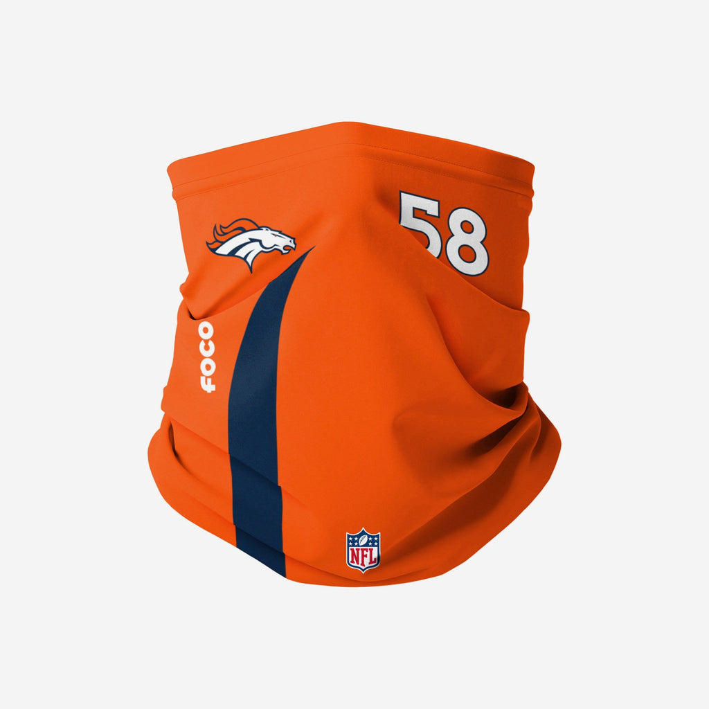 Von Miller Denver Broncos On-Field Sideline Gaiter Scarf FOCO - FOCO.com