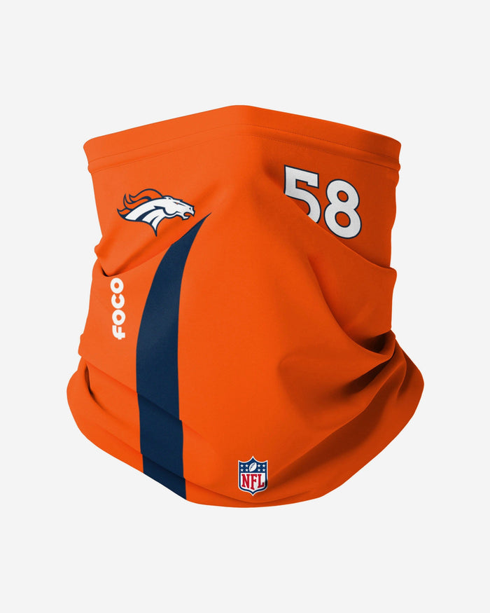 Von Miller Denver Broncos On-Field Sideline Gaiter Scarf FOCO - FOCO.com