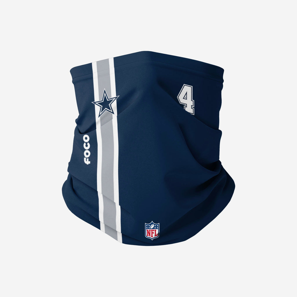 Dak Prescott Dallas Cowboys On-Field Sideline Gaiter Scarf FOCO - FOCO.com