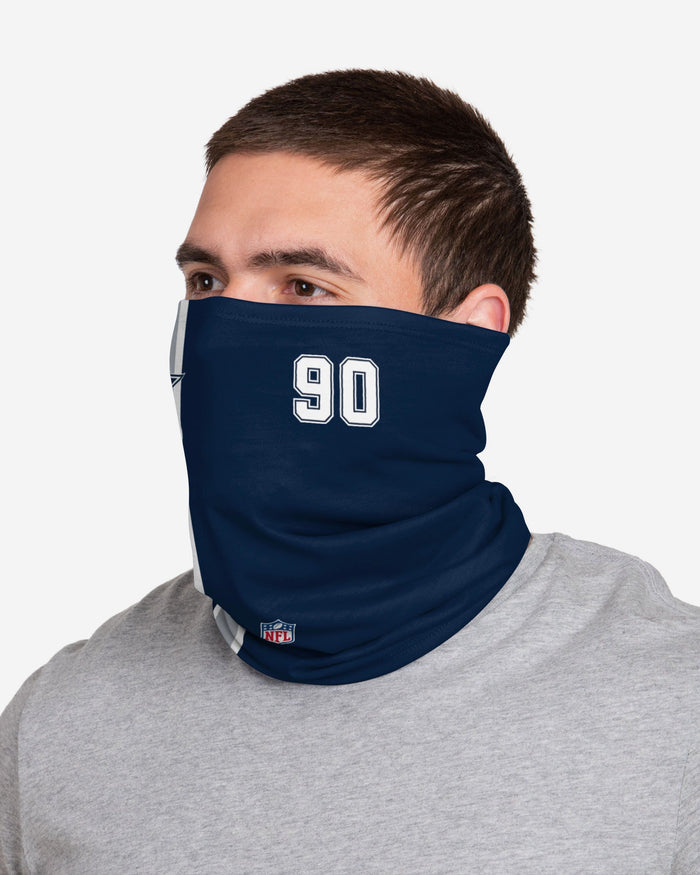 Demarcus Lawrence Dallas Cowboys On-Field Sideline Gaiter Scarf FOCO - FOCO.com