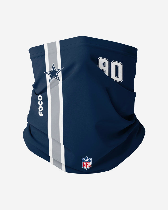 Demarcus Lawrence Dallas Cowboys On-Field Sideline Gaiter Scarf FOCO - FOCO.com