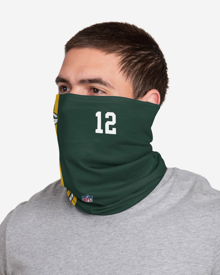 Aaron Rodgers Green Bay Packers On-Field Sideline Gaiter Scarf FOCO - FOCO.com