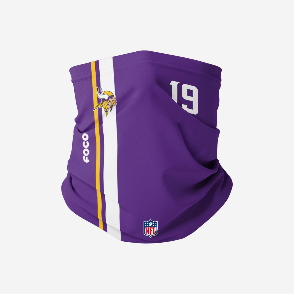 Adam Thielen Minnesota Vikings On-Field Sideline Gaiter Scarf FOCO - FOCO.com