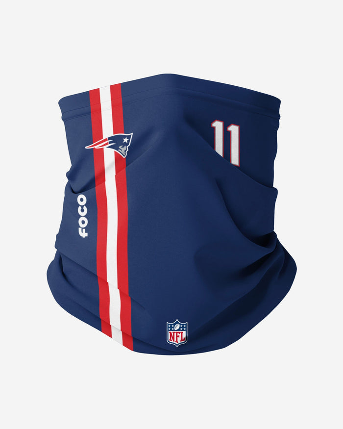 Julian Edelman New England Patriots On-Field Sideline Gaiter Scarf FOCO - FOCO.com