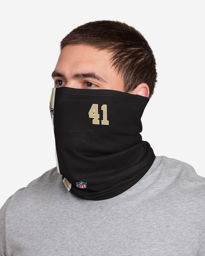 Alvin Kamara New Orleans Saints On-Field Sideline Gaiter Scarf FOCO - FOCO.com