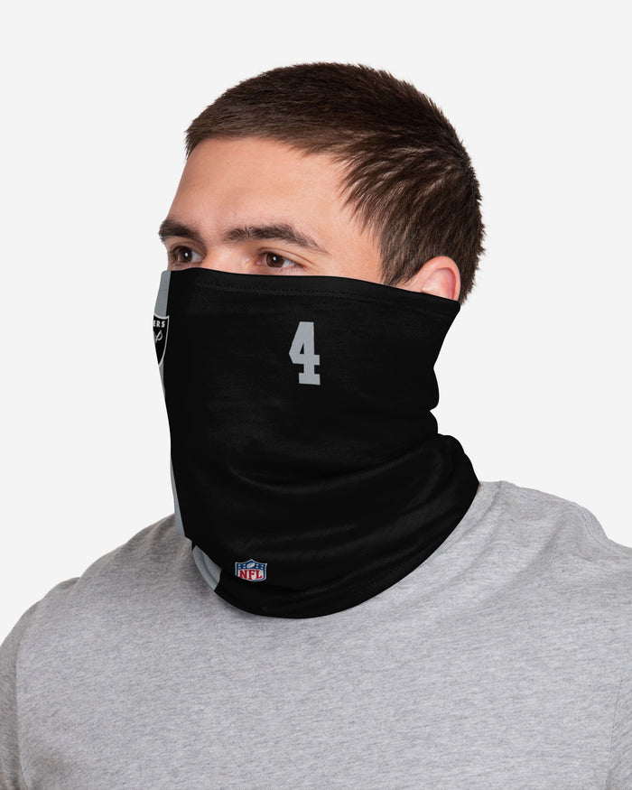 Derek Carr Las Vegas Raiders On-Field Sideline Gaiter Scarf FOCO - FOCO.com