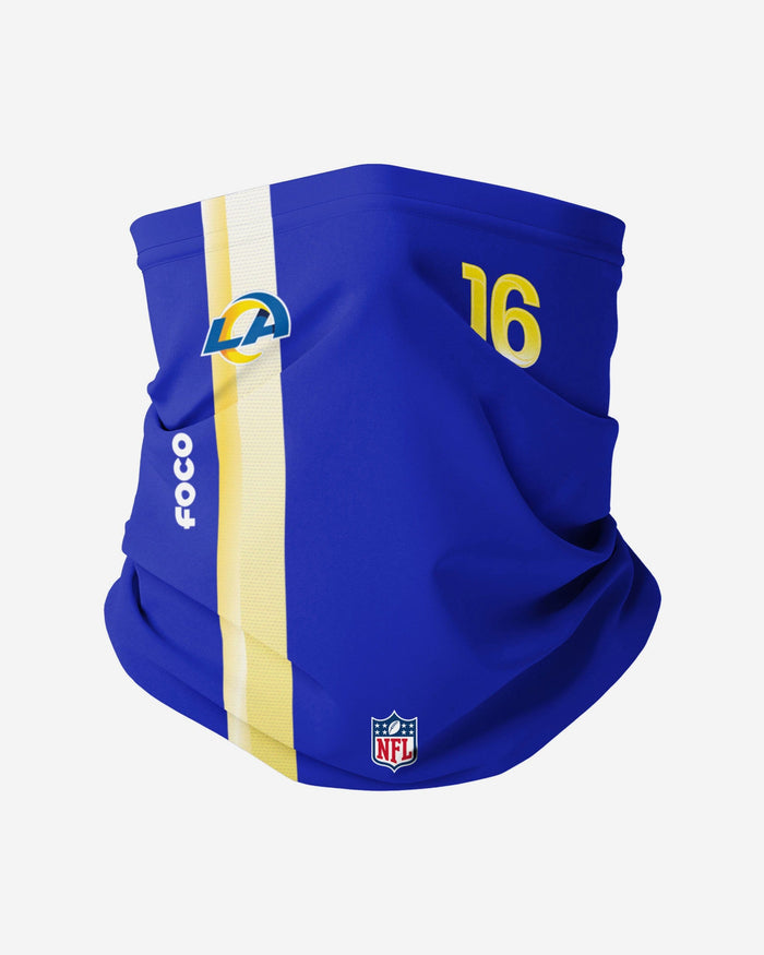 Jared Goff Los Angeles Rams On-Field Sideline Gaiter Scarf FOCO - FOCO.com