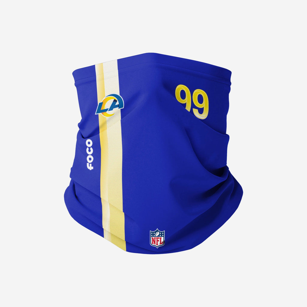 Aaron Donald Los Angeles Rams On-Field Sideline Gaiter Scarf FOCO - FOCO.com