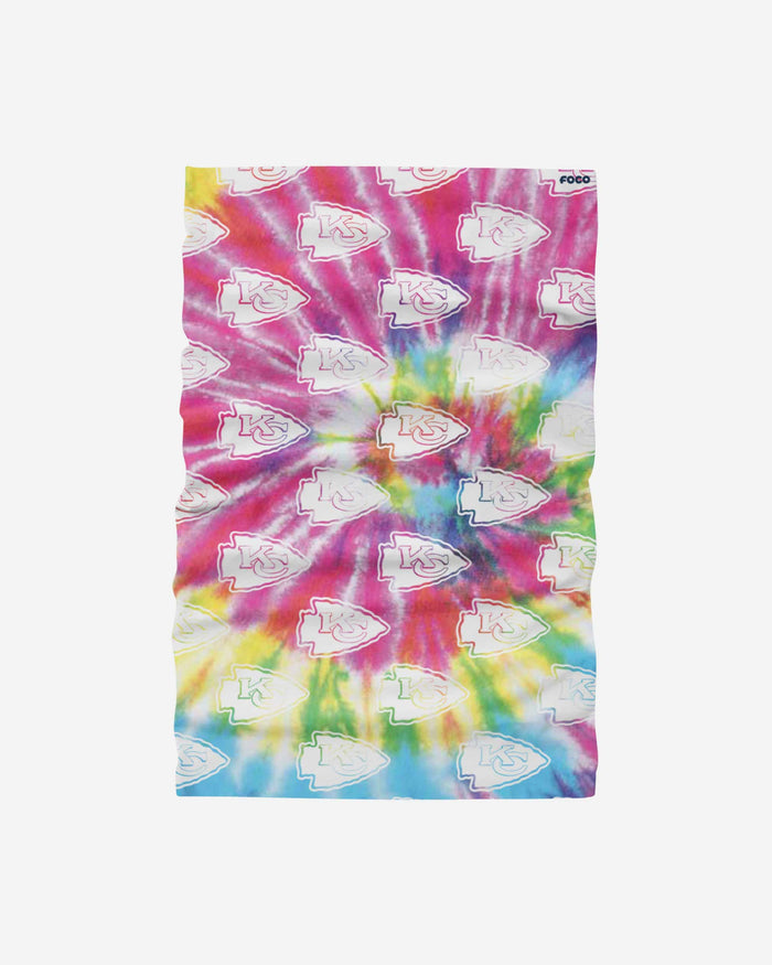 Kansas City Chiefs Pastel Tie-Dye Gaiter Scarf FOCO - FOCO.com