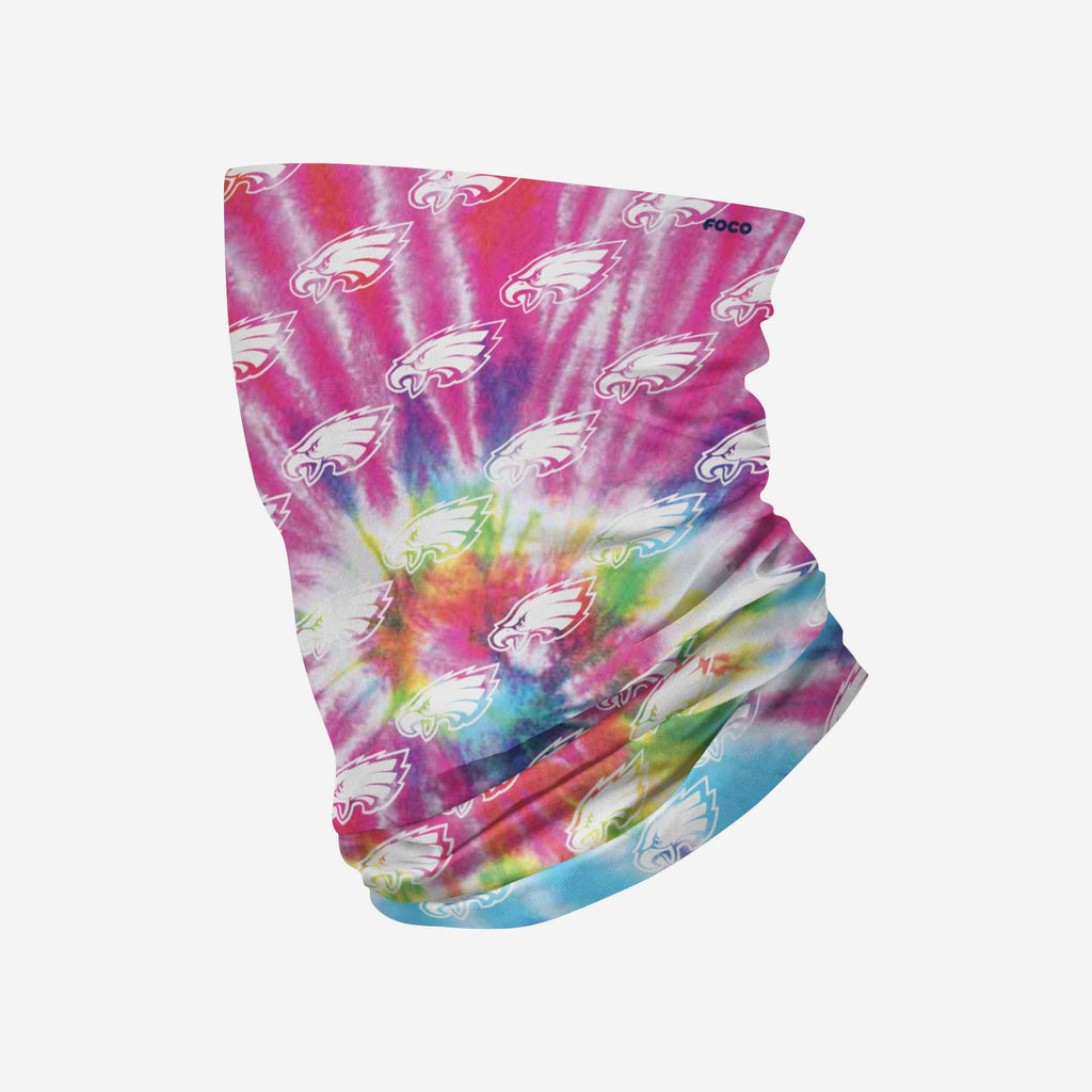 Philadelphia Eagles Pastel Tie-Dye Gaiter Scarf FOCO - FOCO.com