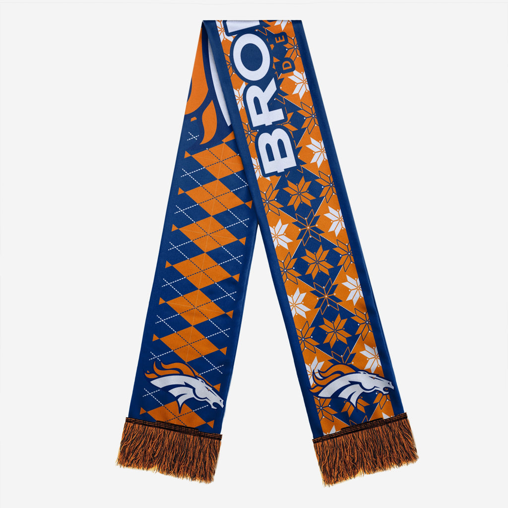 Denver Broncos Reversible Ugly Scarf FOCO - FOCO.com