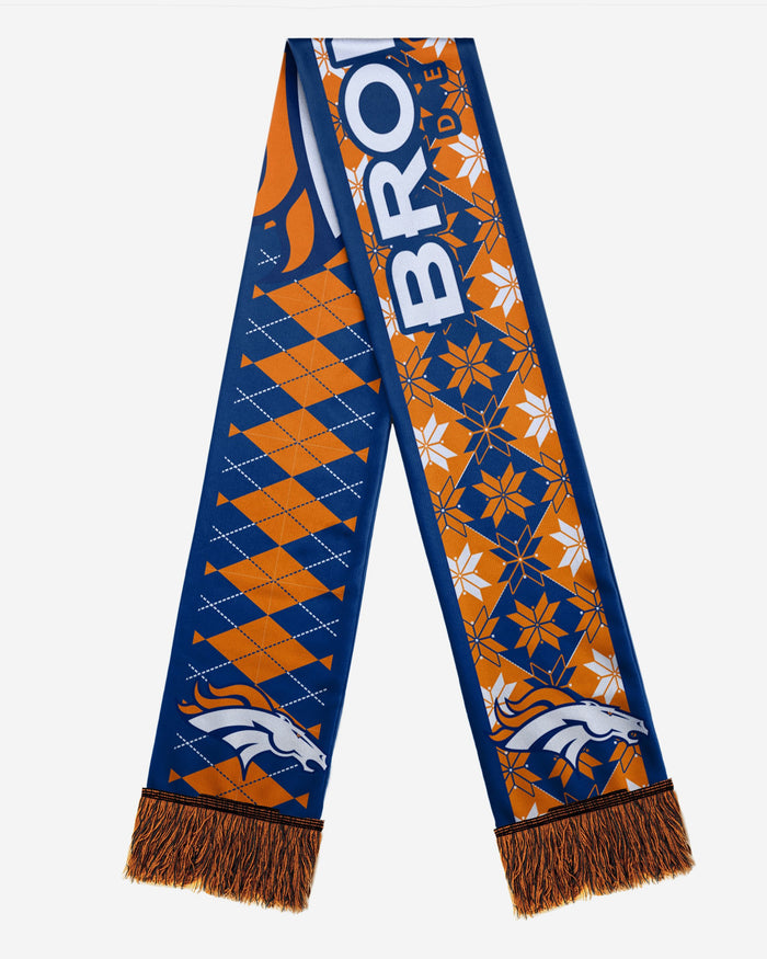 Denver Broncos Reversible Ugly Scarf FOCO - FOCO.com