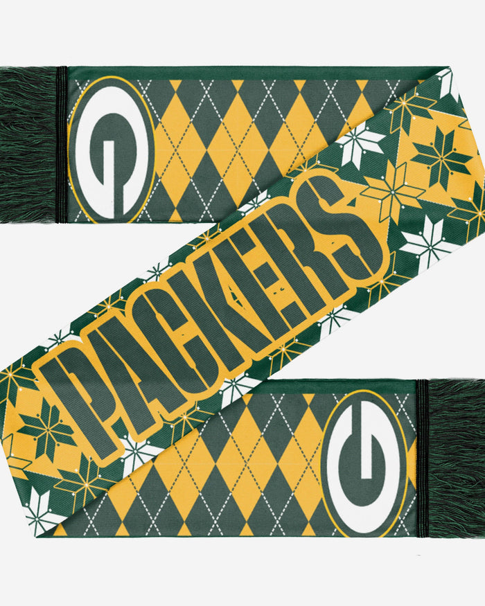 Green Bay Packers Reversible Ugly Scarf FOCO - FOCO.com