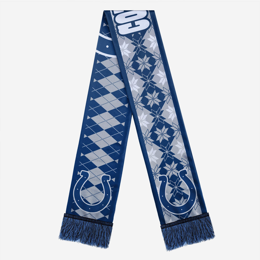 Indianapolis Colts Reversible Ugly Scarf FOCO - FOCO.com