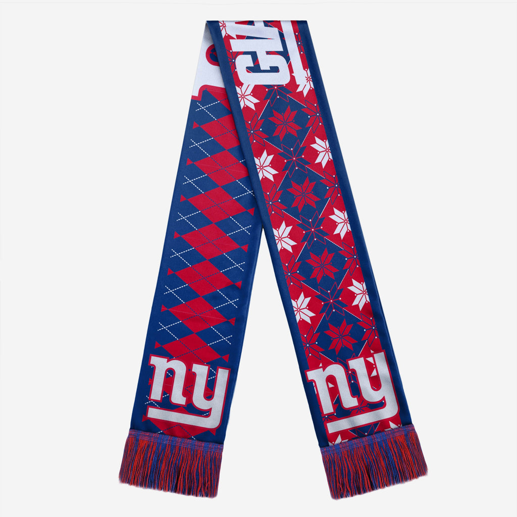 New York Giants Reversible Ugly Scarf FOCO - FOCO.com