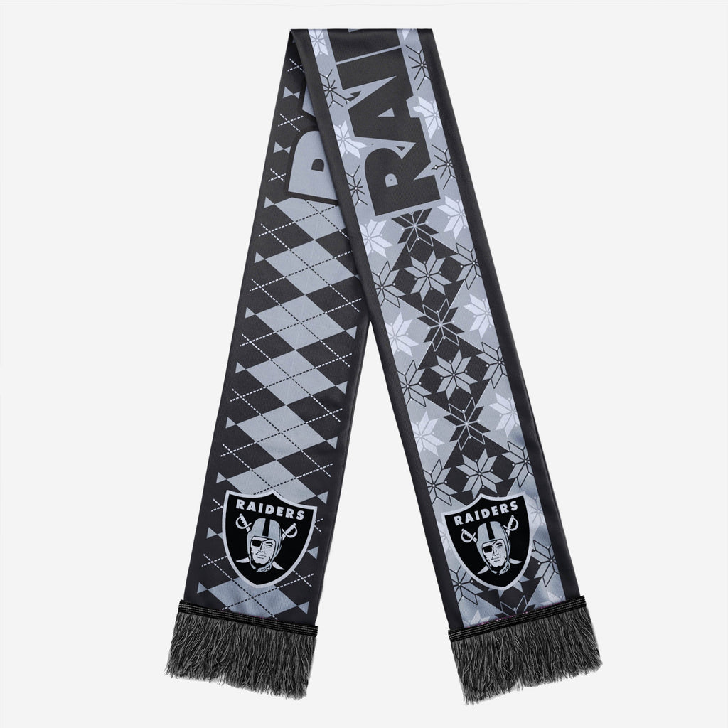 Las Vegas Raiders Reversible Ugly Scarf FOCO - FOCO.com