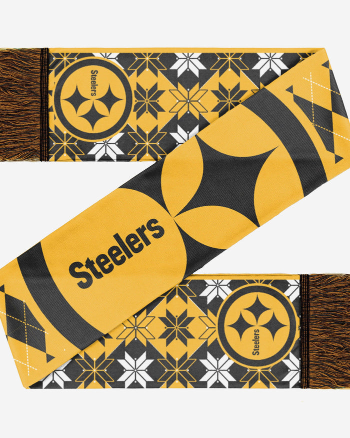 Pittsburgh Steelers Reversible Ugly Scarf FOCO - FOCO.com