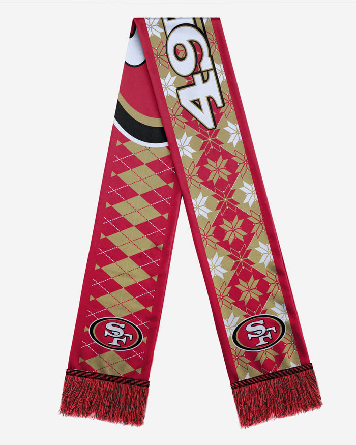 San Francisco 49ers Reversible Ugly Scarf FOCO - FOCO.com